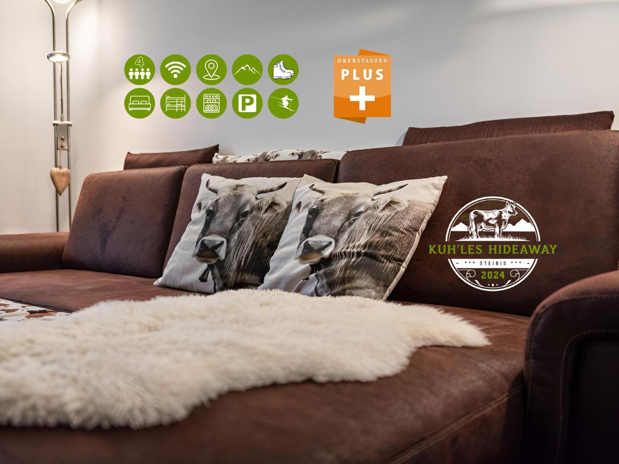 Kuh'Les Hideaway Steibis 3-Zimmer Ferienwohnung 55 M² Oberstaufen Dış mekan fotoğraf